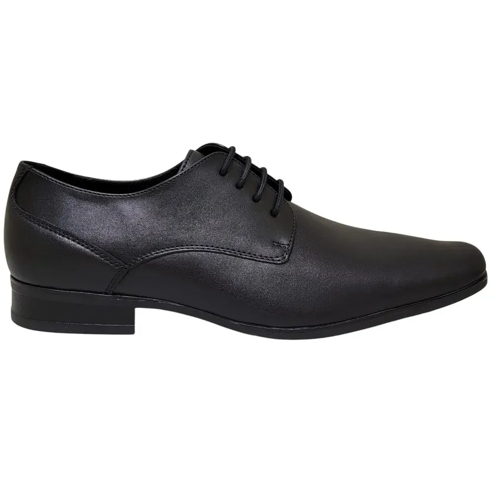 Calvin Klein Men Brodie Lace Up Derby Oxfords Size US 10M Black Leather